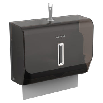 interhasa! Wall Mount Paper Towel Dispenser for Bathroom and Kitchen Industry, Suitable for Multifold/Trifold/M Fold, Holds Commercial Toilet Paper Tissue.