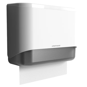 interhasa! Wall Mount Paper Towel Dispenser and Toilet Paper Holder With Lock for Bathroom, Suitable for Fold Paper Towels.