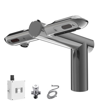 interhasa! Hand Dryer Wash+Dry+Super Air Tap,2-in-1 A3873